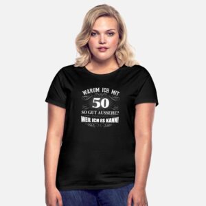 50_ Geburtstag Mann Frau 50 Jahre Geschenk Schwarz photo 3