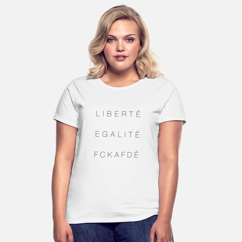 LIBERTÉ ÉGALITÉ FCKAFDÉ Weiß photo 3