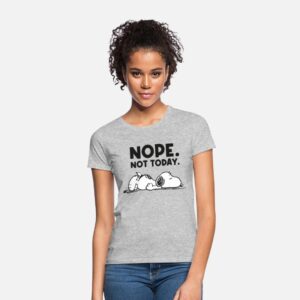 Peanuts Snoopy Nope Not Today Bürohumor Grau meliert photo 1
