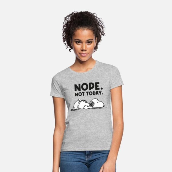 Peanuts Snoopy Nope Not Today Bürohumor Grau meliert photo 1