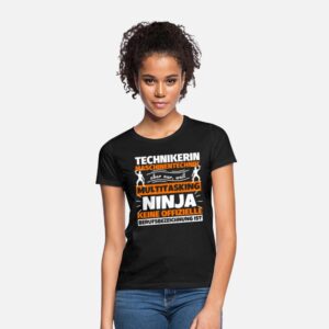 Technikerin Maschinentechnik Schwarz photo 1